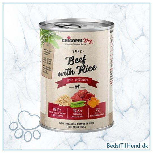 Chicopee Dog Pure Okse med Ris, 400g