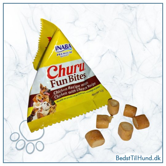 Churu Dog Fun Bites, kylling med ost