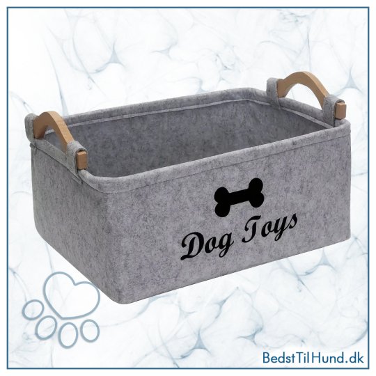 Opbevaringskurv til hundelegetøj