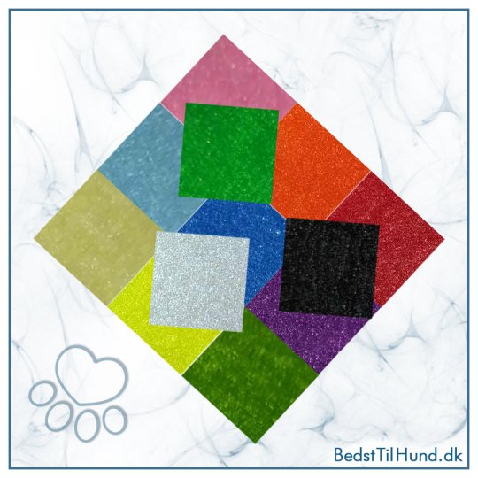 Filt m/kl&aelig;b, 12 farver