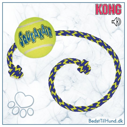KONG SqueakAir Bold med Reb