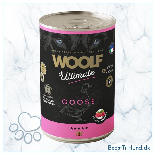 Woolf Ultimate V&aring;dfoder, Goose with Raspberry, 400g